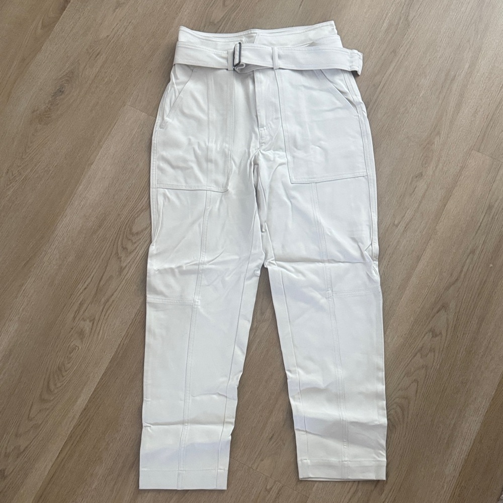 Banana Republic White Cargo Pants
